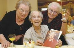 Ethyl Darby with a photo of the Queen Ethyl Darby with a photo of the Queen