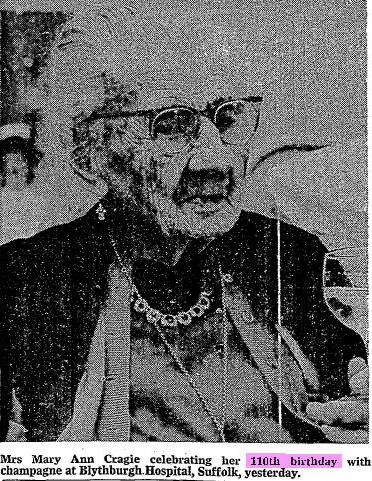 Mary Ann Craigie Mary Ann Craigie