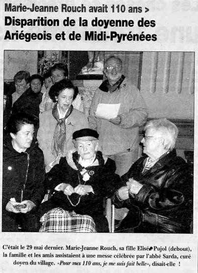 Marie Rouch, 110 Marie Rouch, 110