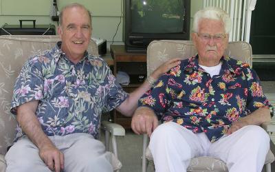 Col. Robert Johnson and Jack Babcock Col. Robert Johnson and Jack Babcock