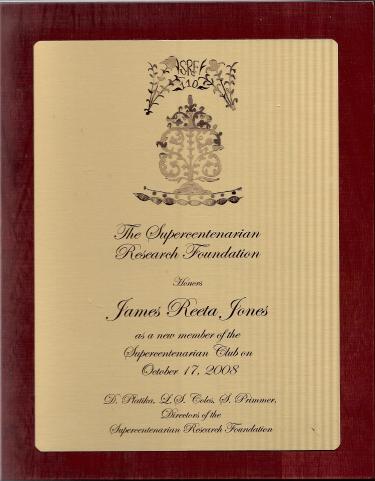 Jones Plaque Jones Plaque