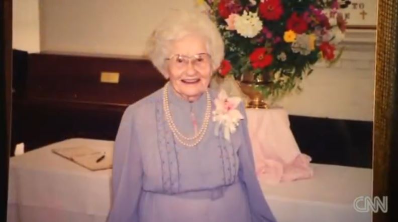 Besse Cooper, in her retirement