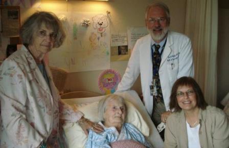 Delma Kollar with Dr Coles