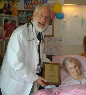 Delma Kollar with Dr Coles