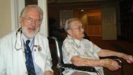 Elsie Rich with Dr Coles