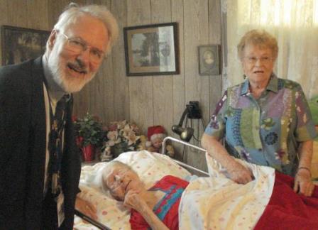 Eunice Sanborn with Dr Coles
