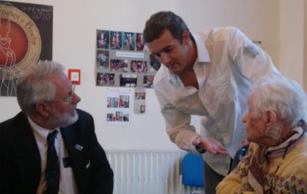 Germaine Degueldre with Dr Coles