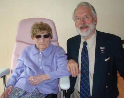 Marie Therese Bardet with Dr Coles