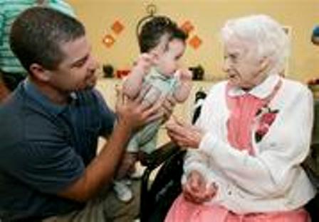 Edna Parker with Kole Scott (Center)