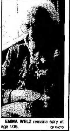 Emma Welz, 109