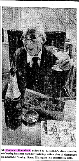 Frederick Butterfield, 108