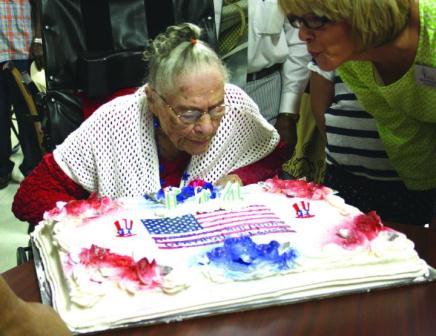 Gertrude Weaver, 114