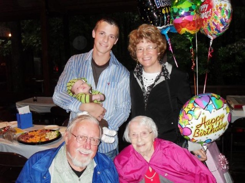 Helen Wheat and family 2009