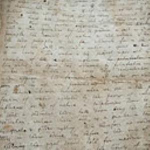 Page from Newton's Notes on Alchemy