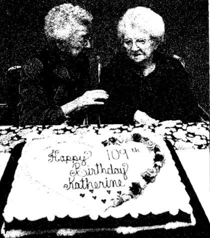 Katherine Sloan, 109