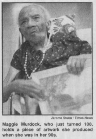 Maggie Murdock, 108