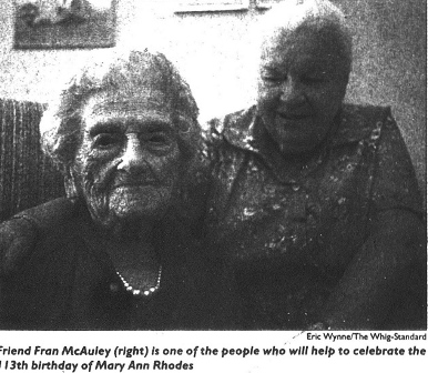 Mary Ann Rhodes, 113