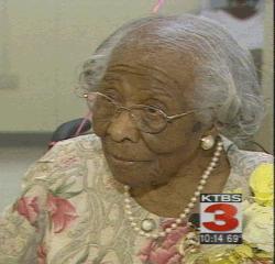 Mrs. Mississippi Winn at age 110 Mrs. Mississippi Winn at age 110