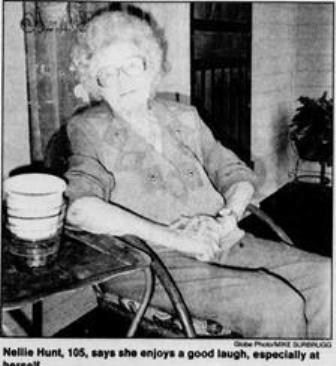 Nellie Hunt, 105