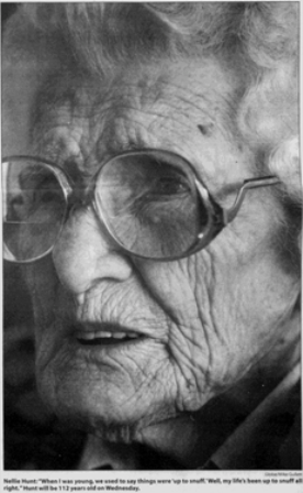 Nellie Hunt, 112