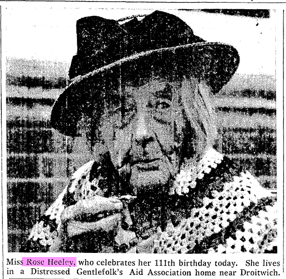 Rose Heeley, 111